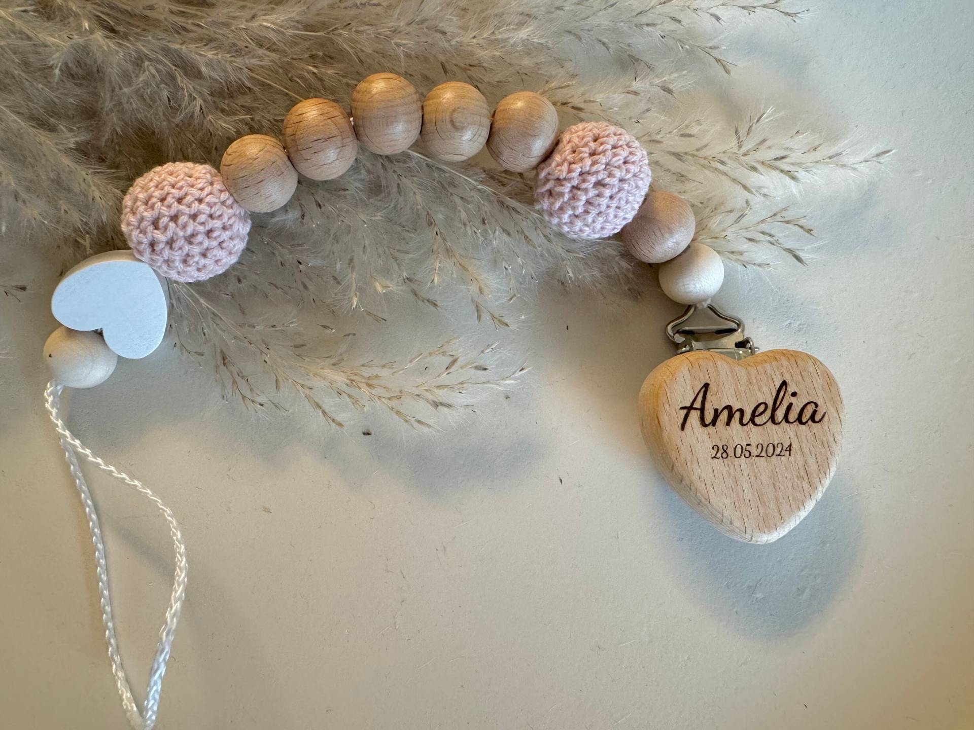 Schnullerkette Graviert Mit Name Und Datum | Personalisiert Gravur Handgemacht Holz Schnullerkette Graviert Mit Name Und Datum | Personalisiert Gravur Handgemacht Holz von prettylittleJeMa