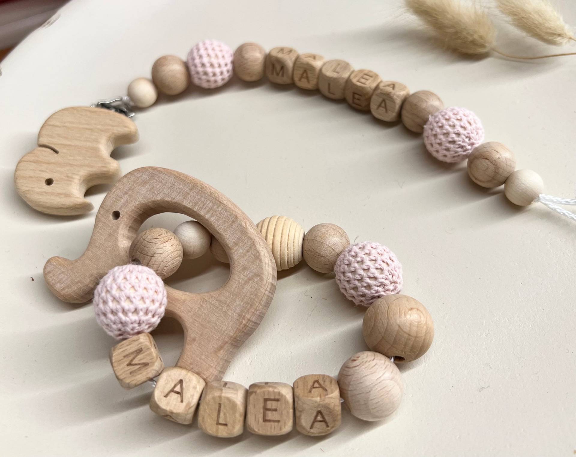 Schnullerkette Personalisiert | Mit Name Handgemacht Schnullerkette Personalisiert | Mit Name Handgemacht von prettylittleJeMa