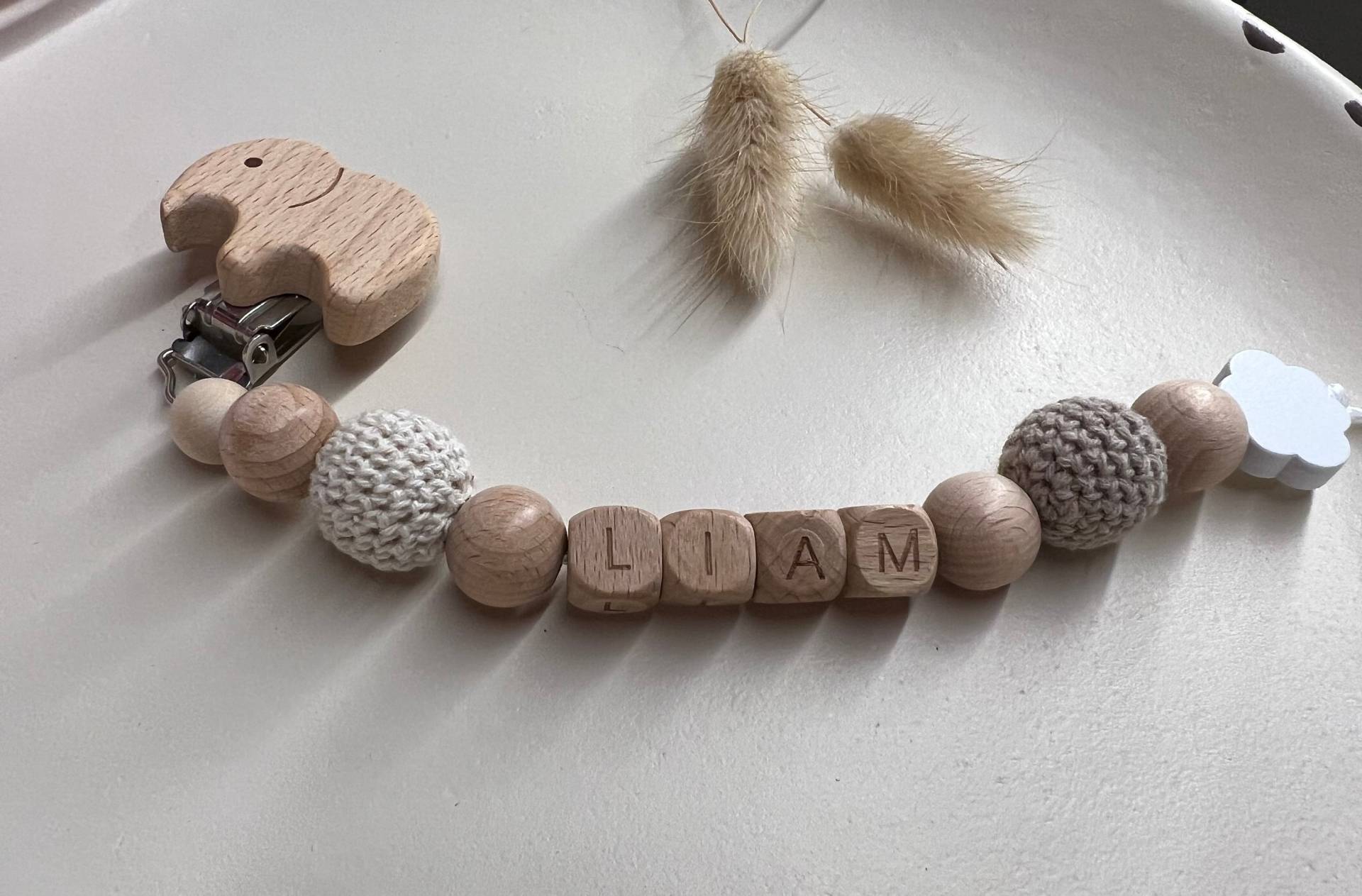 Schnullerkette Personalisiert | Mit Name Handgemacht Schnullerkette Personalisiert | Mit Name Handgemacht von prettylittleJeMa
