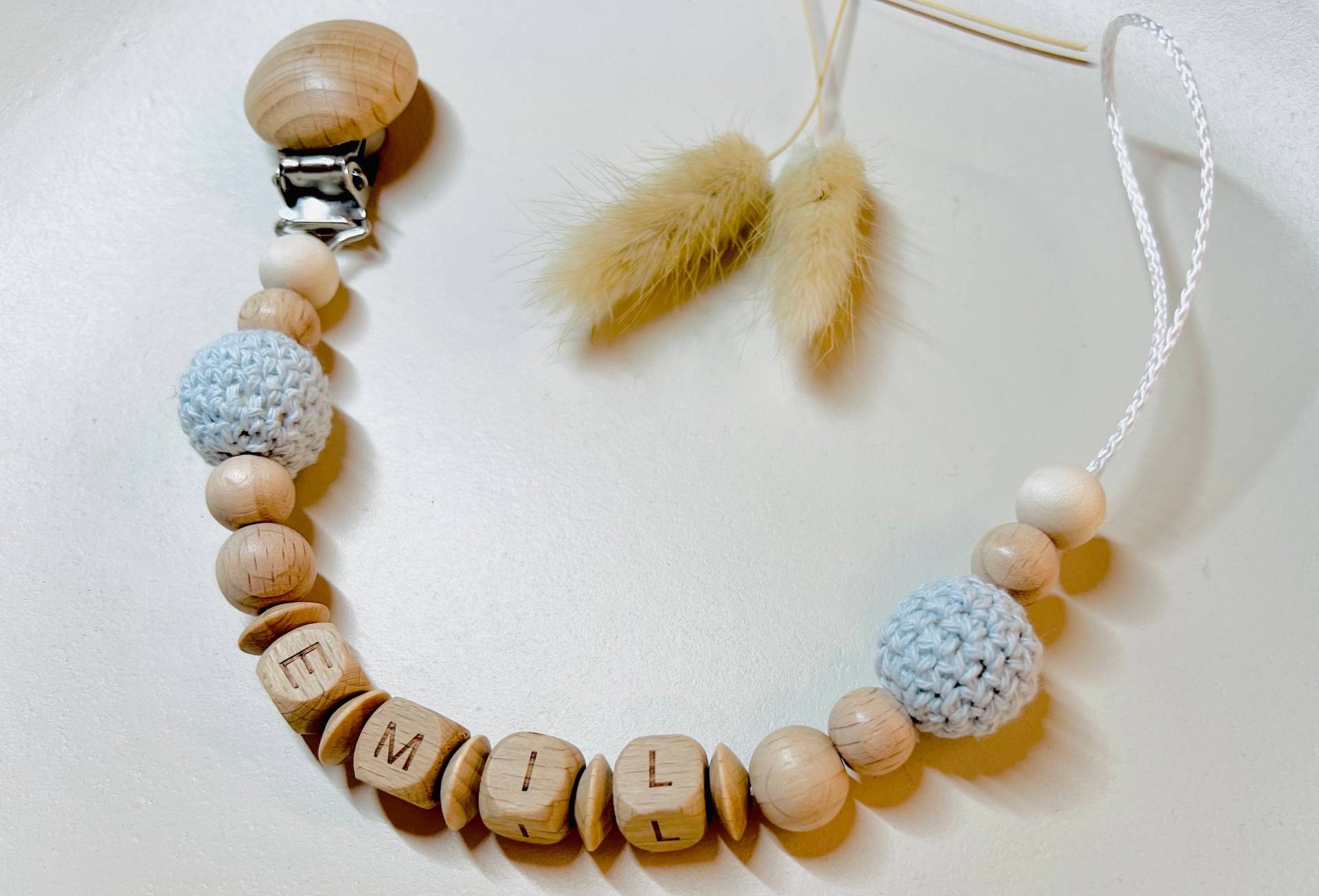 Schnullerkette Personalisiert | Mit Name Handgemacht Schnullerkette Personalisiert | Mit Name Handgemacht von prettylittleJeMa