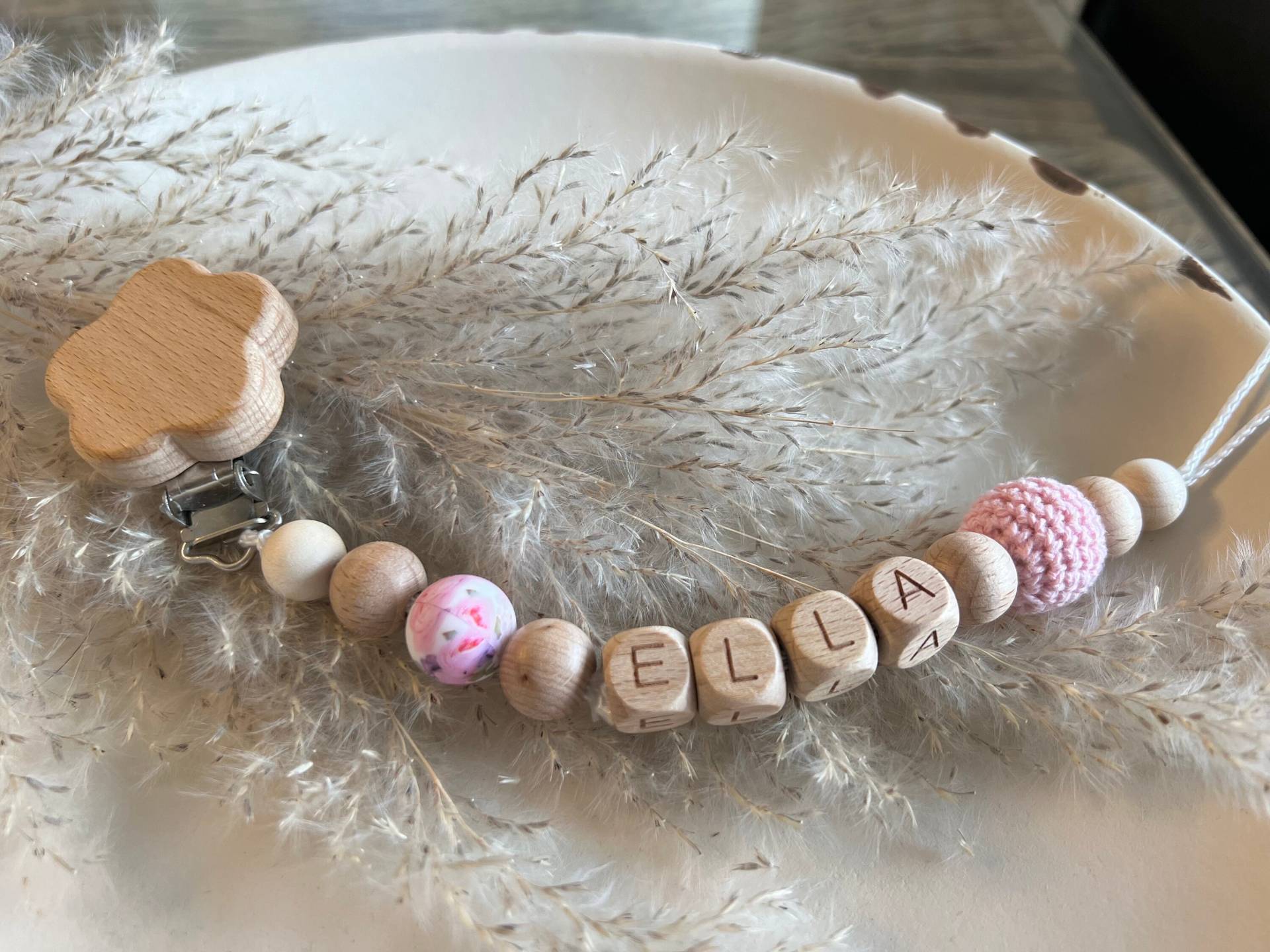 Schnullerkette Personalisiert | Mit Name Handgemacht Schnullerkette Personalisiert | Mit Name Handgemacht von prettylittleJeMa