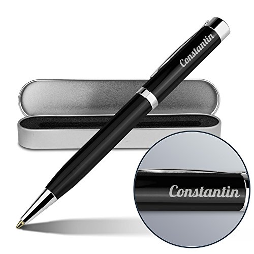 printplanet Kugelschreiber mit Namen Constantin - Gravierter Metall-Kugelschreiber von Ritter inkl. Metall-Geschenkdose printplanet Kugelschreiber mit Namen Constantin - Gravierter Metall-Kugelschreiber von Ritter inkl. Metall-Geschenkdose von printplanet