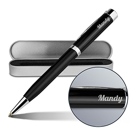 printplanet Kugelschreiber mit Namen Mandy - Gravierter Metall-Kugelschreiber von Ritter inkl. Metall-Geschenkdose von printplanet