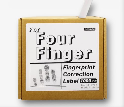 prismite Korrekturetiketten für Finterprint Karten, für vier Finger, 1000 Stück prismite Korrekturetiketten für Finterprint Karten, für vier Finger, 1000 Stück von prismite