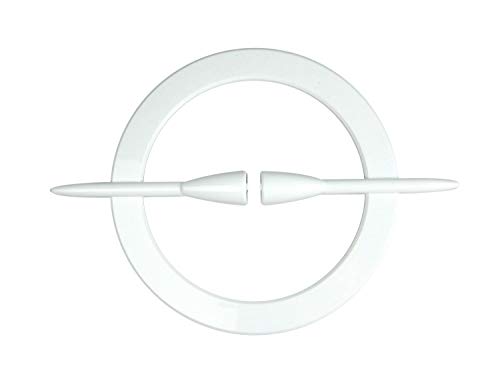 Gardinenspange - Raffspange - Dekospange für Gardinen - rund Ø 12 cm Innenmaß - weiß von prodecoshop