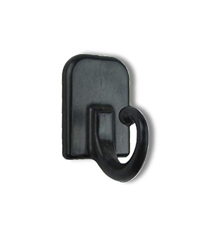 prodecoshop Raffhaken selbstklebend, Klebehaken aus Kunststoff, 4 Stück, schwarz prodecoshop Raffhaken selbstklebend, Klebehaken aus Kunststoff, 4 Stück, schwarz von prodecoshop