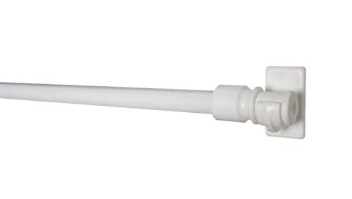 Scheibengardinenstange, Cafégarnitur, Ø 12 mm, ausziehbar 85cm - 135cm, weiss Scheibengardinenstange, Cafégarnitur, Ø 12 mm, ausziehbar 85cm - 135cm, weiss von prodecoshop