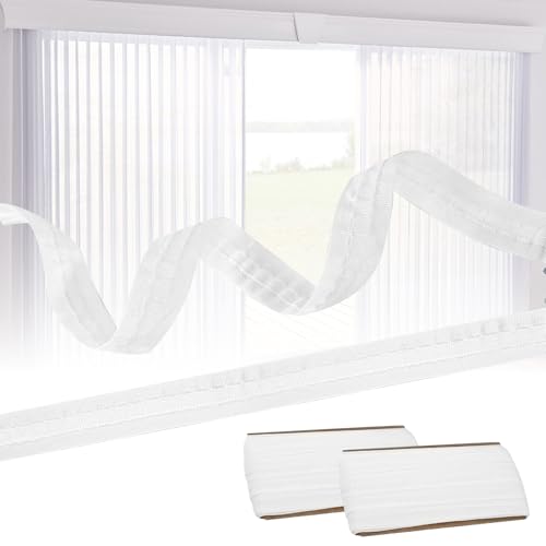 prota 2 Rolle Gardinenband Kräuselband Zum Aufnähen 30M × 2.5CM, Kräuselband Zum Aufbügeln Universal Vorhangband zum Aufnähen, Weiß Gardinenband zum Aufnähen für Gardine Haken prota 2 Rolle Gardinenband Kräuselband Zum Aufnähen 30M × 2.5CM, Kräuselband Zum Aufbügeln Universal Vorhangband zum Aufnähen, Weiß Gardinenband zum Aufnähen für Gardine Haken von prota