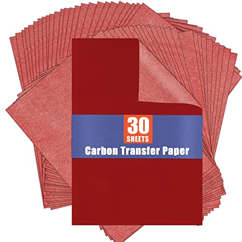 PSLER Kohlepapier zum Nachzeichnen von Graphit-Transferpapieren ¨C 30 St¨¹ck Rot Graphitpapier zum Nachzeichnen von Zeichnungen auf Holzprojekten, Leinwand, Stoff, K¨¹nstlerA4, 21 x 30 cm PSLER Kohlepapier zum Nachzeichnen von Graphit-Transferpapieren ¨C 30 St¨¹ck Rot Graphitpapier zum Nachzeichnen von Zeichnungen auf Holzprojekten, Leinwand, Stoff, K¨¹nstlerA4, 21 x 30 cm von PSLER