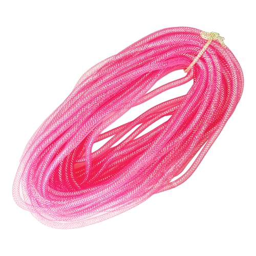 pson 1 Rolle 22 Meter 8 mm Netzband, dekoratives Netzrohr für Handwerk, Kränze, Party, Hochzeit und Feiertagsdekorationen (Rosa) von pson