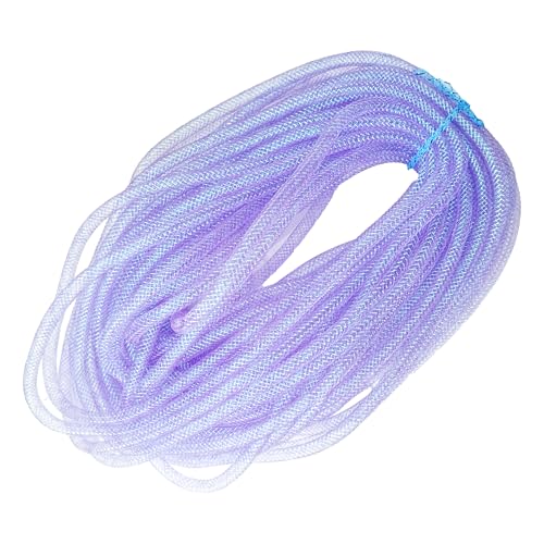 pson 1 Rolle 22 Meter 8 mm Netzband, dekoratives Netzrohr für Handwerk, Kränze, Party, Hochzeit und Feiertagsdekorationen (lila) von pson