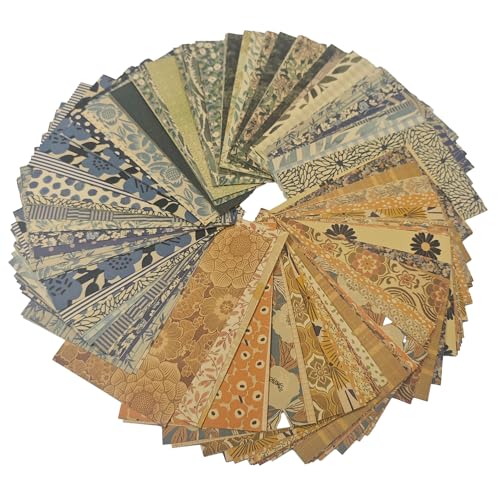 pson 180 Blatt Vintage Scrapbook Papierblock, dekoratives Bastelpapier für Journaling, Kartenherstellung, Kunstcollage, DIY Handwerk (Stil A) von pson