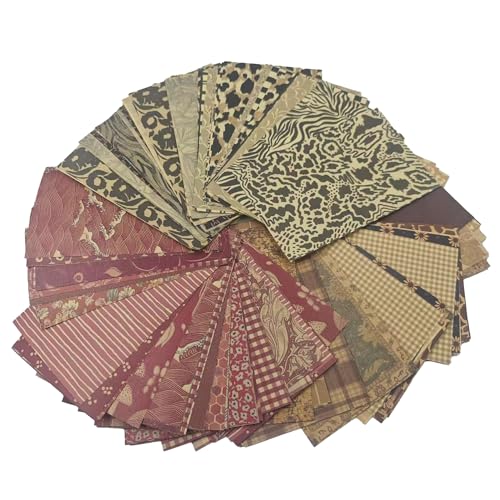 pson 180 Blatt Vintage Scrapbook Papierblock, dekoratives Bastelpapier für Journaling, Kartenherstellung, Kunstcollage, DIY Handwerk (Stil B) von pson