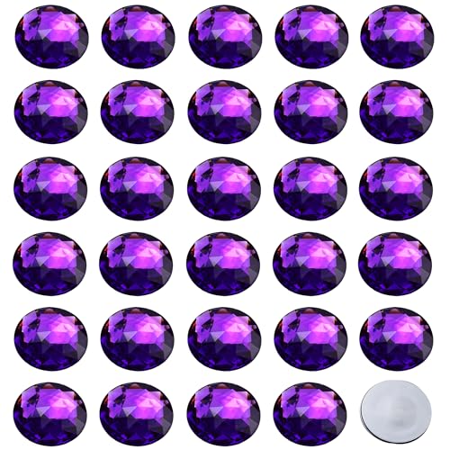 pson 25 Stück 30 mm Kristall-Strasssteine mit flacher Rückseite, runde Acryl-Strasssteine, violette Kunststoff-Kreise, Glitzer-Edelsteine für Kostümherstellung, Cosplay, DIY, Handwerk pson 25 Stück 30 mm Kristall-Strasssteine mit flacher Rückseite, runde Acryl-Strasssteine, violette Kunststoff-Kreise, Glitzer-Edelsteine für Kostümherstellung, Cosplay, DIY, Handwerk von pson