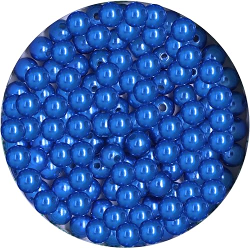 pson 300 Stück 8 mm königsblaue Kunststoffperlen, glatt, lose, runde Abstandshalter, Perlen für Schmuck, Armbänder, Halsketten, Ohrringe, DIY, Handwerk pson 300 Stück 8 mm königsblaue Kunststoffperlen, glatt, lose, runde Abstandshalter, Perlen für Schmuck, Armbänder, Halsketten, Ohrringe, DIY, Handwerk von pson