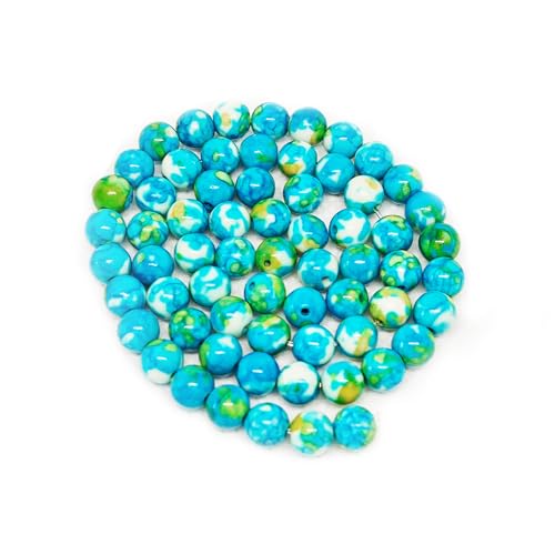 pson 60 Stück natürliche blaue imperiale Jaspis, lose Perlen, glatt, poliert, für Schmuckherstellung, Armbänder, Halsketten, Bastelarbeiten pson 60 Stück natürliche blaue imperiale Jaspis, lose Perlen, glatt, poliert, für Schmuckherstellung, Armbänder, Halsketten, Bastelarbeiten von pson