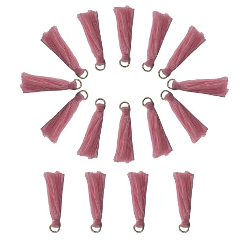pson Mini-Quasten mit goldenem Sprungring, 3 cm, für Schmuckherstellung, Ohrringzubehör, Bastelarbeiten, Dekorationen, Rosa, 110 Stück pson Mini-Quasten mit goldenem Sprungring, 3 cm, für Schmuckherstellung, Ohrringzubehör, Bastelarbeiten, Dekorationen, Rosa, 110 Stück von pson