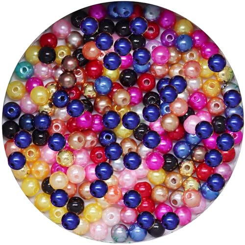 pson Runde Abstandshalter aus Kunststoff, 6 mm, gemischte Farben, glatt, lose, runde Abstandshalter, Perlen für Schmuck, Armbänder, Halsketten, Ohrringe, DIY, Handwerk, 1000 Stück pson Runde Abstandshalter aus Kunststoff, 6 mm, gemischte Farben, glatt, lose, runde Abstandshalter, Perlen für Schmuck, Armbänder, Halsketten, Ohrringe, DIY, Handwerk, 1000 Stück von pson