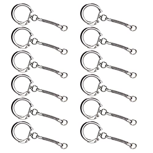 Schlüsselketten 30 Stcs Schlangenkette Key Ring Schlüsselketten tragbarer Metallschlüssel Ringbeutel Charme DIY Craft Silber von ptumcial