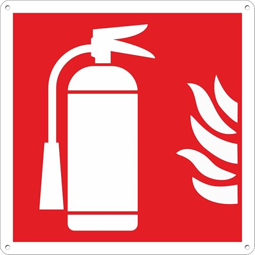 Pubblimania Feuerlöscher Schild Feuerlöscher | Alu-Verbund 3 mm Außen-Innen (Feuerlöscher, 1 Einheit) von pubblimania