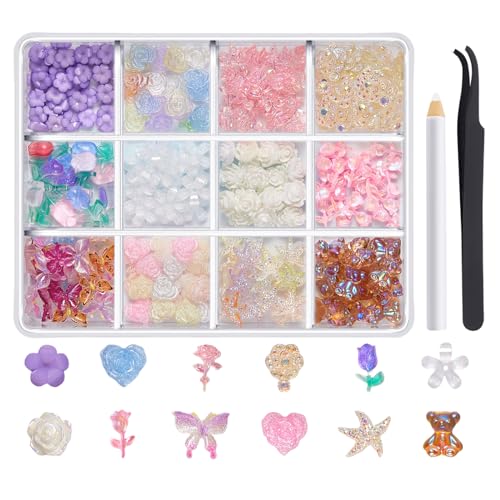 1 Box Nägel, Charm, Strass, Nägel, Kunstzubehör, Harz, Nägel, Dekoration für Nägel, Enthusiasten, Zubehör für Kunst 1 Box Nägel, Charm, Strass, Nägel, Kunstzubehör, Harz, Nägel, Dekoration für Nägel, Enthusiasten, Zubehör für Kunst von pumpumlia