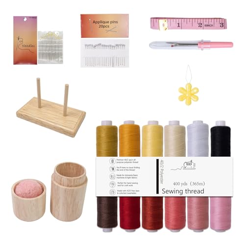 12 verschiedene Farbtöne Polyester Faden-Set hohe Zugkraft für Nähmaschinen und Handnähen, Nähgarn-Set für Kleidungsreparatur 12 verschiedene Farbtöne Polyester Faden-Set hohe Zugkraft für Nähmaschinen und Handnähen, Nähgarn-Set für Kleidungsreparatur von pumpumlia