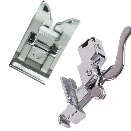 2 Stück Metall-Nähfüße und niedrige Schäfte Adapter für Heim-Nähmaschinen-Zubehör, Quiltfuß für den Heimgebrauch von pumpumlia