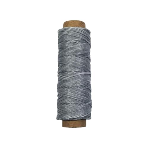 50 m 150D flaches, gewachstes Garn, 0,8 mm dick, gewachste Schnur, Handnähgarn, Nähschnur für Lederwarenzubehör von pumpumlia