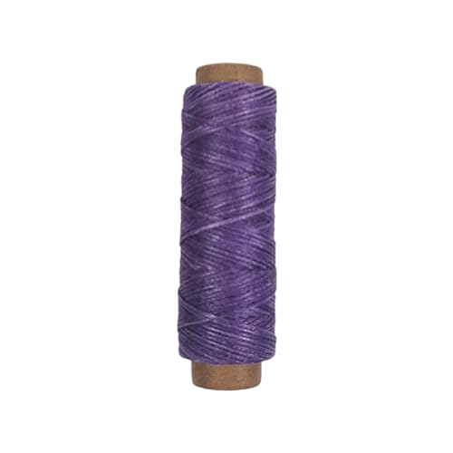 50 m 150D flaches, gewachstes Garn, 0,8 mm dick, gewachste Schnur, Handnähgarn, Nähschnur für Lederwarenzubehör von pumpumlia