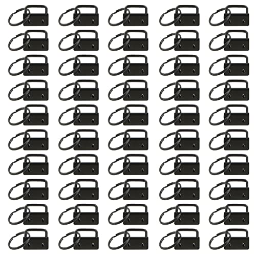 50 x Schlüsselanhänger-Hardware-Set, Schlüssel-Hardware, 25 mm, Schlüsselbund, geteilt, für Schlüsselband, Schlüsselanhänger, Hardware-Zubehör von pumpumlia