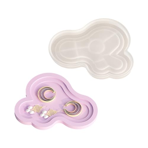 Ablageschale, Gips-Silikonform, Schmuck-Displayplatte, Epoxidharz, unregelmäßige Wolkenform, Zementschalenherstellung Ablageschale, Gips-Silikonform, Schmuck-Displayplatte, Epoxidharz, unregelmäßige Wolkenform, Zementschalenherstellung von pumpumlia