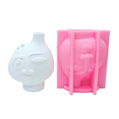 Formen für menschliches Gesicht für Seife, Raum, Schreibtisch, Dekoration, lustige Kunstharz-Formen für die Herstellung von Vasen, Epoxidharz, minimalistische, künstlerische Form von pumpumlia