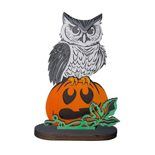 Halloween-Holzdekorationen, Tischdekoration, Basteldekorationen, gestufte Tablett-Dekorationen für Zuhause, Innenbereich, Halloween-Holzdekorationen von pumpumlia