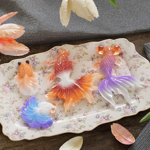 Kois Epoxidharz-Formen in Fischform für Schmuck, flexible Schlüsselanhänger, Anhänger, Bastelarbeiten, Schmuckzubehör von pumpumlia