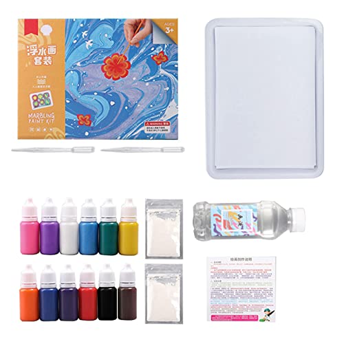 Marmorierfarbe, Kunst, Marmormalerei, Kunst für Mädchen und Jungen, Alter 6–12 Jahre, Bastelliebhaber, 6/12 Farben/6 ml Marmorierfarbe, Kunst, Marmormalerei, Kunst für Mädchen und Jungen, Alter 6–12 Jahre, Bastelliebhaber, 6/12 Farben/6 ml von pumpumlia