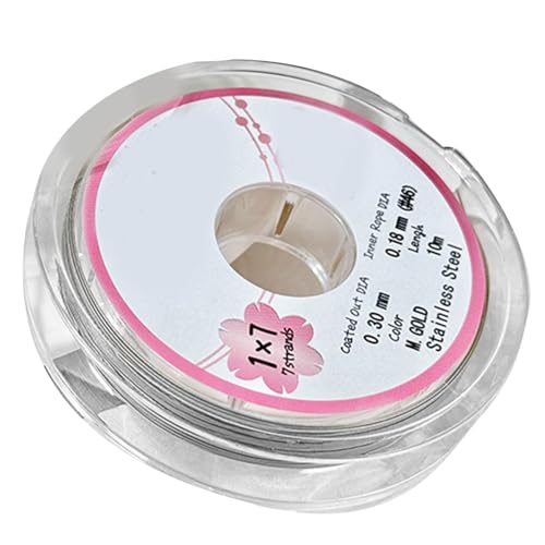 Perlenfaden für Armbänder, für handgefertigte Halsketten, Armbänder, 0,3 mm x 1 m, Schmuckherstellung, Perlenschnur Perlenfaden für Armbänder, für handgefertigte Halsketten, Armbänder, 0,3 mm x 1 m, Schmuckherstellung, Perlenschnur von pumpumlia