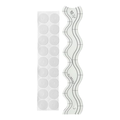 Quilt-Lineale aus Acryl, gewellt, Quilt-Vorlagen zum Nähen, Quilten, Lineale, gewellte Quiltvorlagen für Patchwork Quilt-Lineale aus Acryl, gewellt, Quilt-Vorlagen zum Nähen, Quilten, Lineale, gewellte Quiltvorlagen für Patchwork von pumpumlia