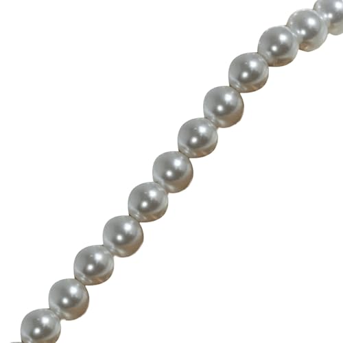 Runde Kunstperlen, 8 mm, Glas für Halsketten, Ohrringe, Schmuckkreation und Bastelprojekte, runde Imitation für Schmuckherstellung und kreative Perlenprojekte von pumpumlia