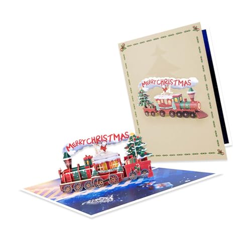 Weihnachtsgrußkarten, Weihnachts-Einladungskarte mit Umschlag, Winterurlaub, Partyzubehör für Kinder, Erwachsene, Männer, Frauen, Recyclingpapier, Urlaubskarten von pumpumlia
