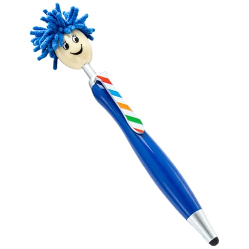 pumpumlia 10 x einziehbarer Kugelschreiber mit Touchscreen-Spitze, Kugelschreiber, Touchscreen-Stift, reibungsloses Schreiben von pumpumlia