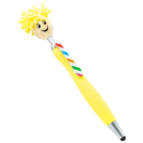 pumpumlia 10 x einziehbarer Kugelschreiber mit Touchscreen-Spitze, Kugelschreiber, Touchscreen-Stift, reibungsloses Schreiben von pumpumlia