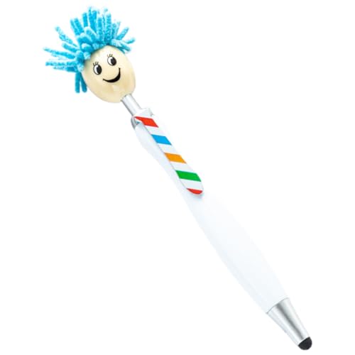 pumpumlia 10 x einziehbarer Kugelschreiber mit Touchscreen-Spitze, Kugelschreiber, Touchscreen-Stift, reibungsloses Schreiben von pumpumlia