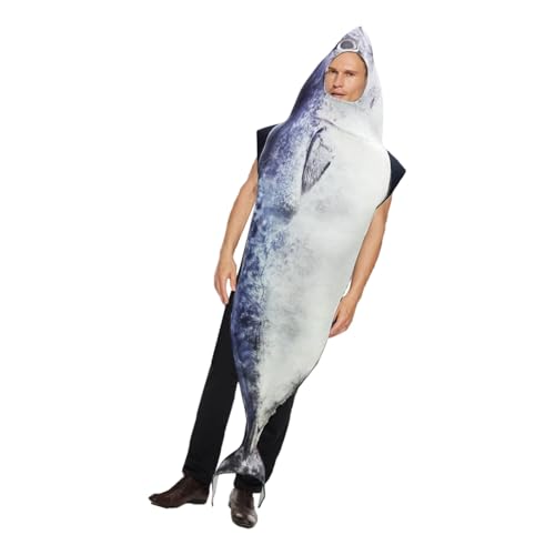 pumpumlia Einfach zu tragendes Motto-Party-Kostüm mit weichen Materialien, dekoratives Accessoire für Cosplay, Halloween und Festivals, Feiern, Avocados, Erdbeerfisch-Outfit von pumpumlia