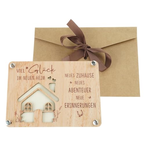 pumpumlia Einzigartiger Geldhalter aus Naturholz, handgefertigt, nachhaltig, Weihnachten, Jahrestag, Feier, benutzerfreundliche Handwerkskunst, Holz-Geldklammer von pumpumlia