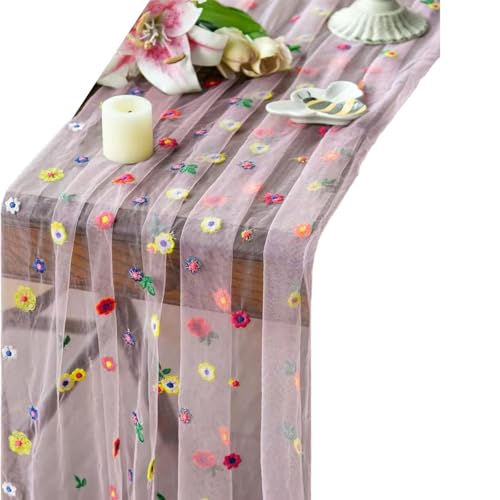 pumpumlia Elegante Spitzentischdecke mit Blumenmuster, lichtbeständig, Polyestergewebe, rechteckige Tischdekoration, minimalistische Tischdekoration pumpumlia Elegante Spitzentischdecke mit Blumenmuster, lichtbeständig, Polyestergewebe, rechteckige Tischdekoration, minimalistische Tischdekoration von pumpumlia