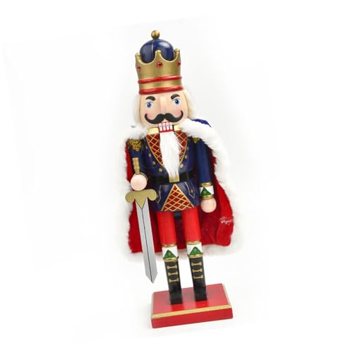 pumpumlia Große handgefertigte Nussknacker-Soldaten-Figur für Weihnachtsdekorationen, 38 cm, aus Holz, Feiertagsmittelaufsätze, Retro-Nussknacker, Soldaten, Heimdekorationen pumpumlia Große handgefertigte Nussknacker-Soldaten-Figur für Weihnachtsdekorationen, 38 cm, aus Holz, Feiertagsmittelaufsätze, Retro-Nussknacker, Soldaten, Heimdekorationen von pumpumlia
