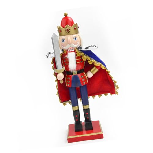 pumpumlia Große handgefertigte Nussknacker-Soldaten-Figur für Weihnachtsdekorationen, 38 cm, aus Holz, Feiertagsmittelaufsätze, Retro-Nussknacker, Soldaten, Heimdekorationen pumpumlia Große handgefertigte Nussknacker-Soldaten-Figur für Weihnachtsdekorationen, 38 cm, aus Holz, Feiertagsmittelaufsätze, Retro-Nussknacker, Soldaten, Heimdekorationen von pumpumlia