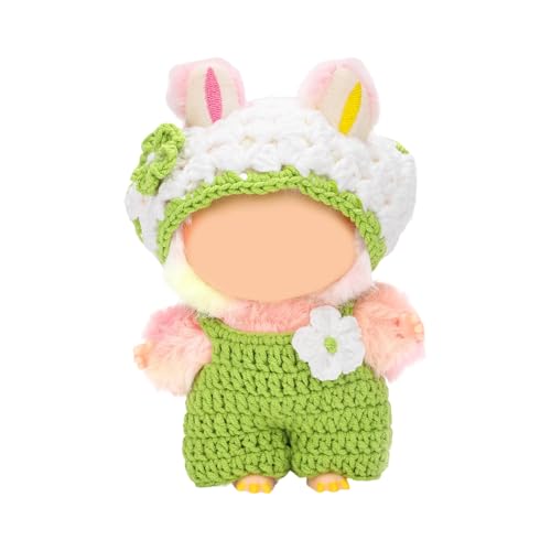pumpumlia Häkelpuppen-Kleidungs-Set mit Schritt-für-Schritt-Anleitung (evtl. nicht in deutscher Sprache), Hakengarn, Nadel, Strickzubehör für Anfänger von pumpumlia