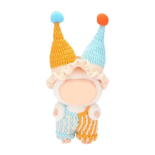 pumpumlia Häkelpuppen-Kleidungs-Set mit Schritt-für-Schritt-Anleitung (evtl. nicht in deutscher Sprache), Hakengarn, Nadel, Strickzubehör für Anfänger von pumpumlia