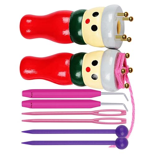 pumpumlia Holz Strickpuppe mit Häkelnadel Französisch Strickset Starter Kits zum Basteln von Halsketten Armbändern Holz Herstellung Armbänder Zubehör Tragbares Werkzeugset pumpumlia Holz Strickpuppe mit Häkelnadel Französisch Strickset Starter Kits zum Basteln von Halsketten Armbändern Holz Herstellung Armbänder Zubehör Tragbares Werkzeugset von pumpumlia